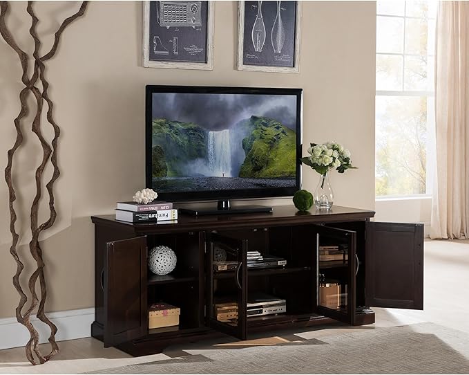 Leick Home 81360 Iverson Three Door TV Stand