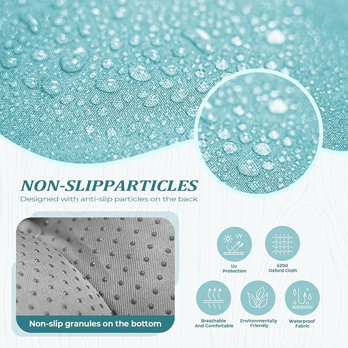 Outdoor Chaise Lounge Cushion, Waterproof 74.4x22x4.7 Inch Thick Cotton Filled