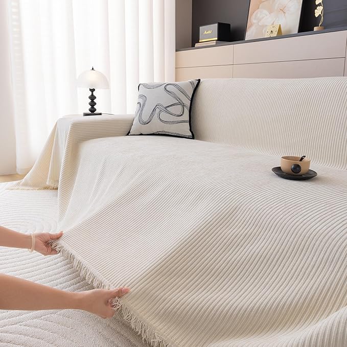 DREAMINGO Modern Minimalist Sofa Covers Washable Pet Furniture Protector Couch