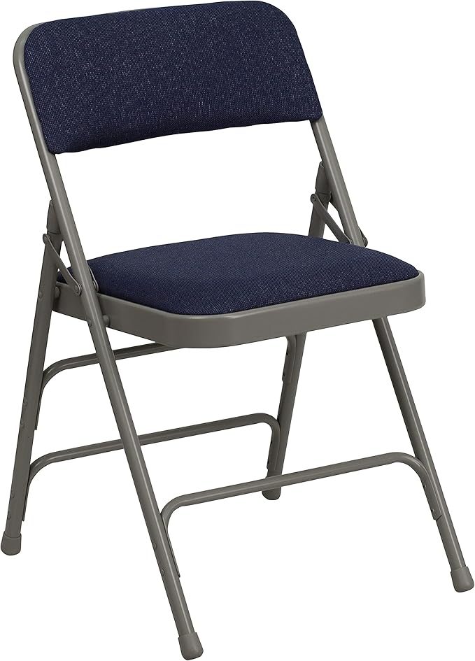 Flash Furniture 2 Pack HERCULES Series Curved Triple Braced & Double Hinged