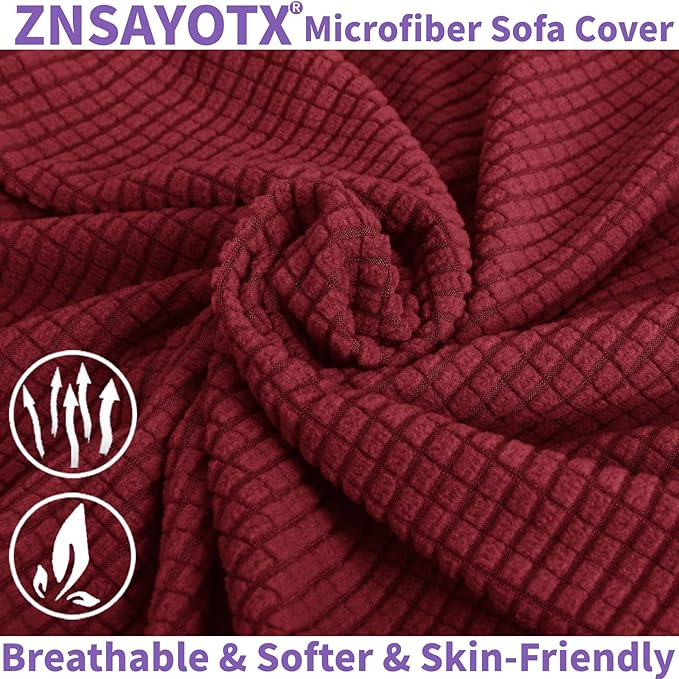 ZNSAYOTX Stretch Oversized Couch Cover Universal Sofa Covers