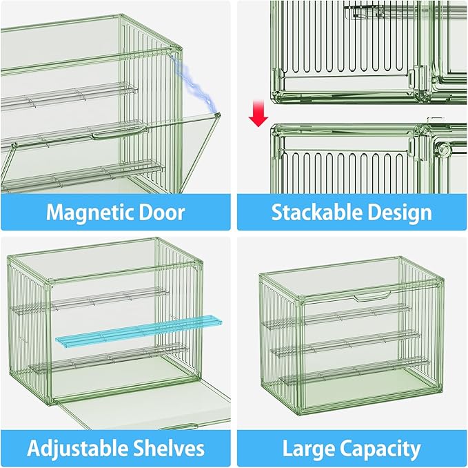 Clear Green Acrylic Figure Display Case