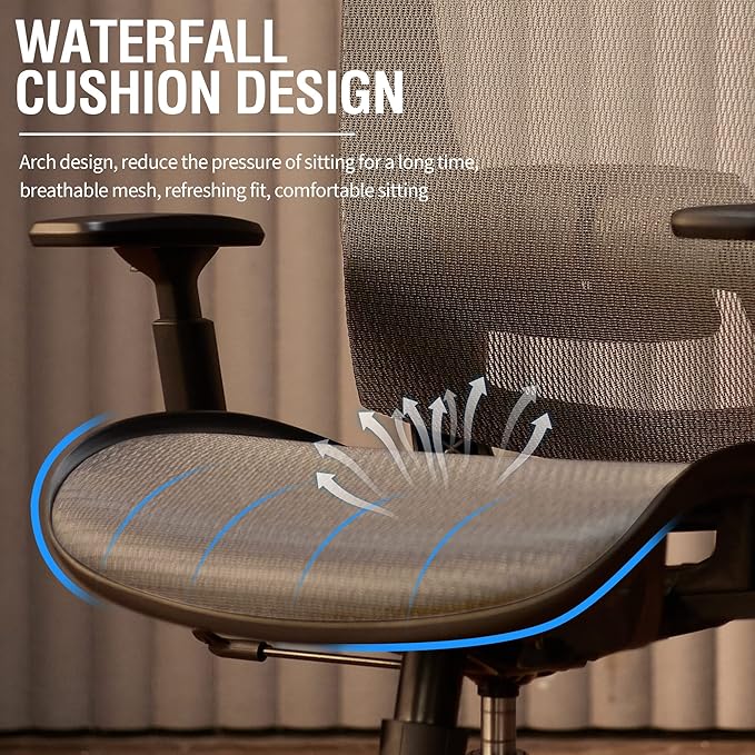 ELABEST T96 Mesh Office Chair, Ergonomic Computer Desk Chair, Sturdy Task