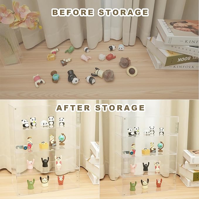 4 Shelf Clear Acrylic Display Case