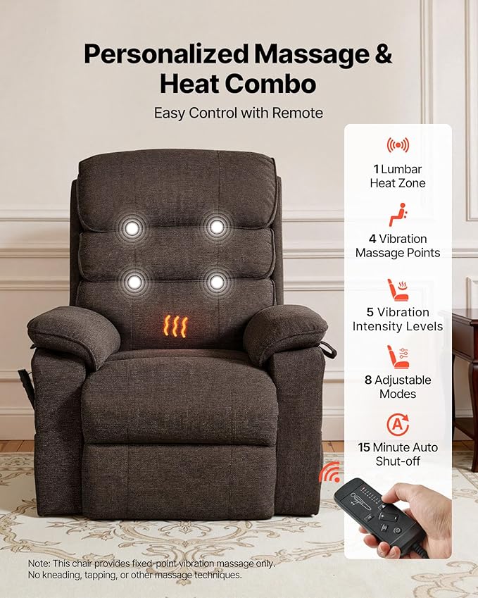 VEVOR Power Lift Recliner Chair, Dual Motor Lift Chair