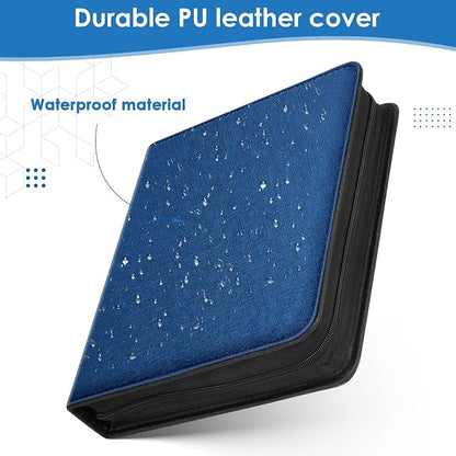 900 Pockets Card Binder, Trading Card 9 Pocket Durable Card Holder Album, Baseball Card Protectors for MTG,TCG, Game Cards, Sports Cards (Navy Blue)