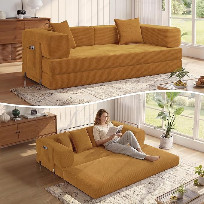 MoonSpeak 78.8''Sleeper Couch Bed