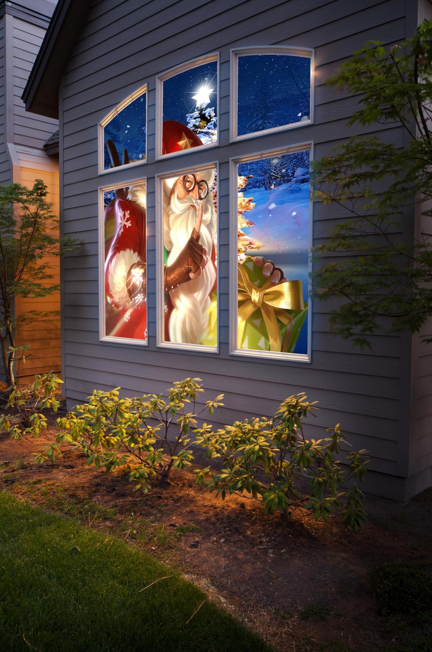 40x60 inch Halloween Holographic Projector Screen – Dual-Sided Ghostly Display for Windows, Walls & Outdoor Yard Decor
