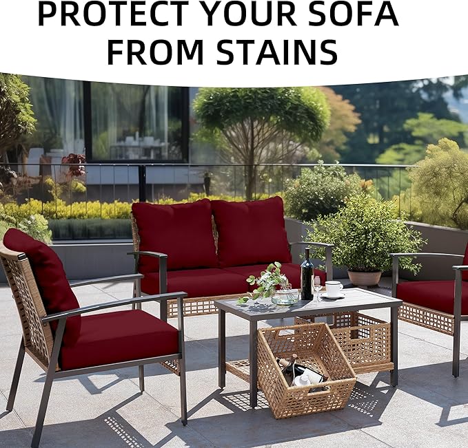 Outdoor Cushion Covers Set, Replacement