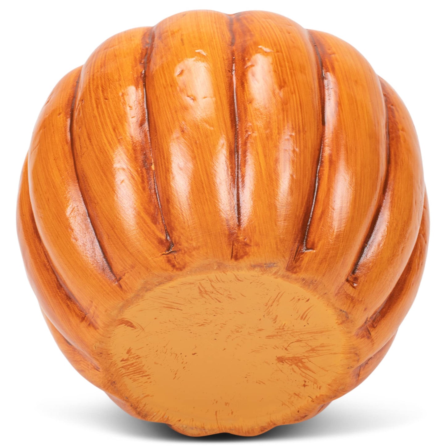 Napco Harvest Orange Pumpkin 4.5 x 4.5 Terra Cotta Table Top Planter