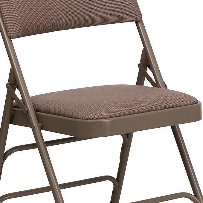 Flash Furniture 2 Pack HERCULES Series Curved Triple Braced & Double Hinged