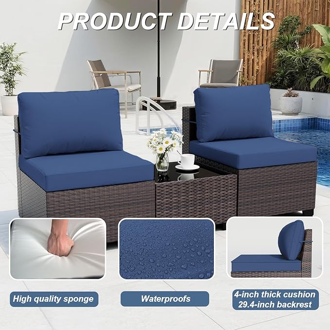 ALAULM Patio Furniture Set