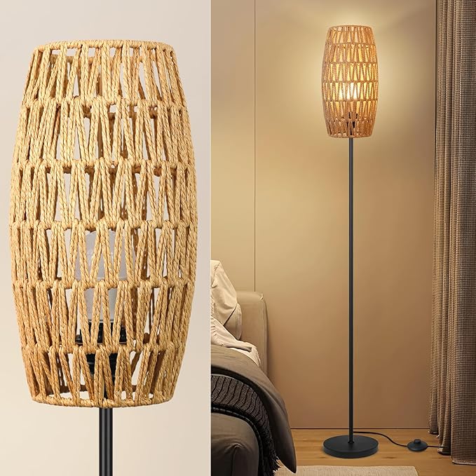 Ruiever Floor Lamp for Living Room, Farmhouse Floor lamp, Modern Standing lamp