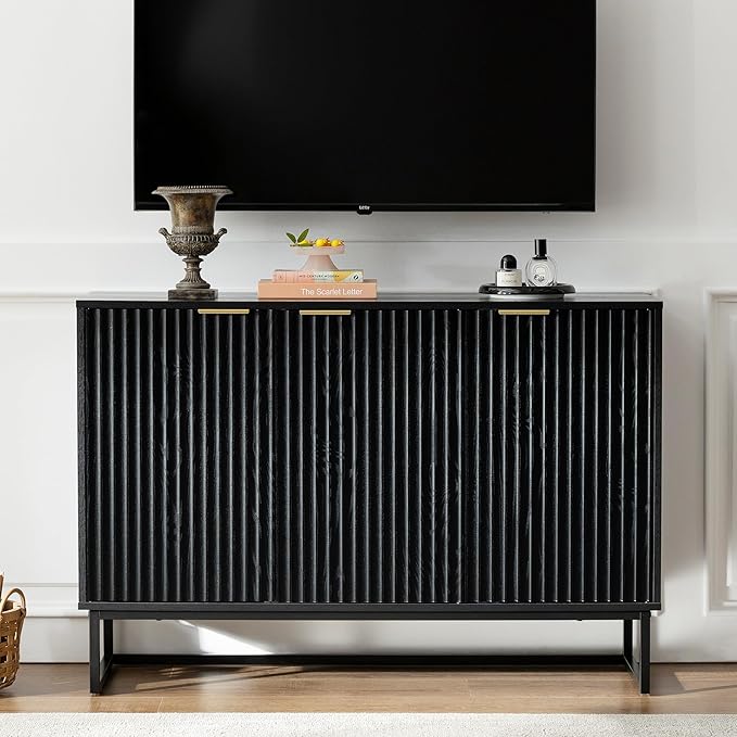 EYYTHUNG Fluted Storage Cabinet