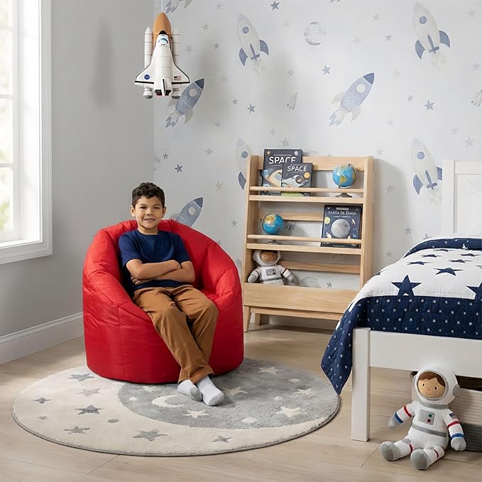 Big Joe Milano Beanbag Chair Red Smartmax