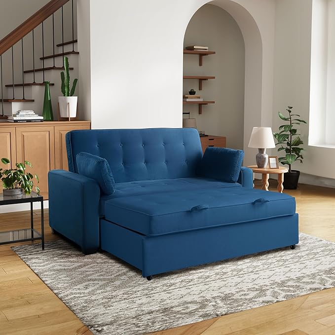 Serta Ainsley 72.6" Convertible Sleeper Sofa, Queen Size, Dreamcoil Comfort