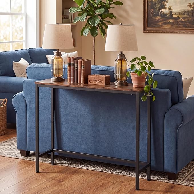 Sturdy Console Table with 98 lb Capacity, Stable Wobble-Free Design
