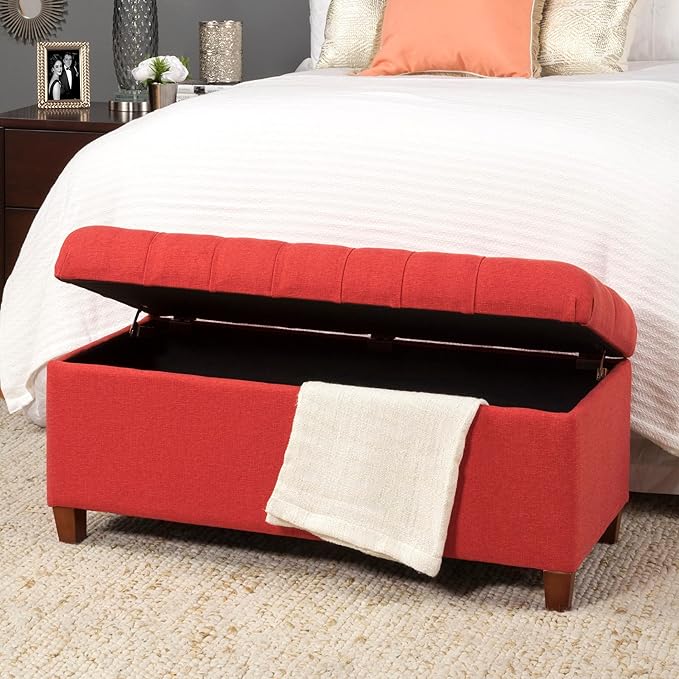 Homepop Home Decor | Tufted Ainsley Button Storage Ottoman Bench