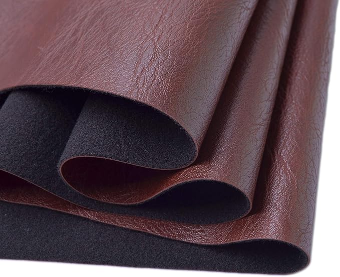 Wento Thick Half Yard Faux Leather Fabric Soft Skin Grain PU Leather