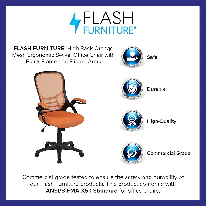 Flash Furniture Porter Mesh High Back Ergonomic Swivel Office Chair