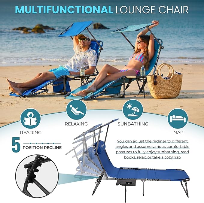 FUNDANGO Heavy Duty Tanning Chair