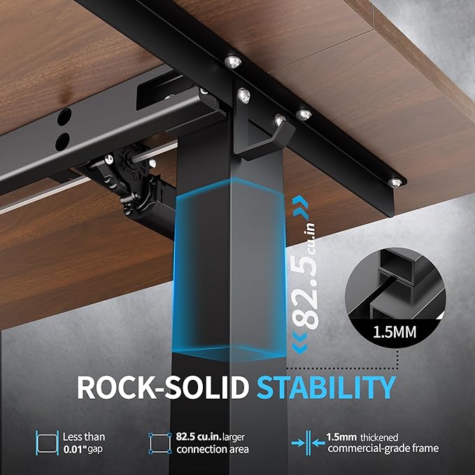 BIZUM Electric Standing Desk, 55x24 inches Height Adjustable Desk, Sit to Stand