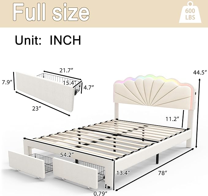 Full Upholstered Children’s Bed