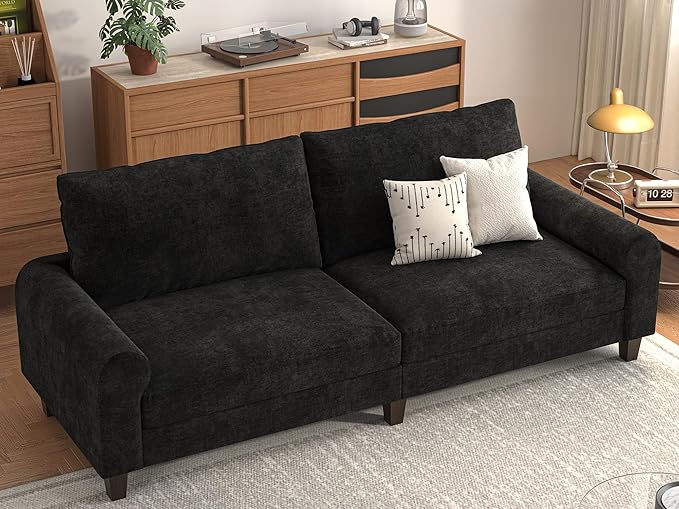 EASE MOOSE 70.6" Modern Deep Seat Loveseat Couch, Soft Chenille Sofa