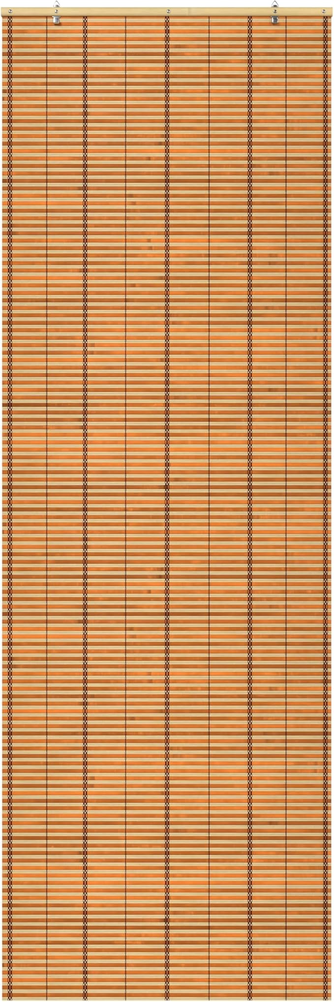 Red Lantern Burnt Bamboo Cordless Window Shade