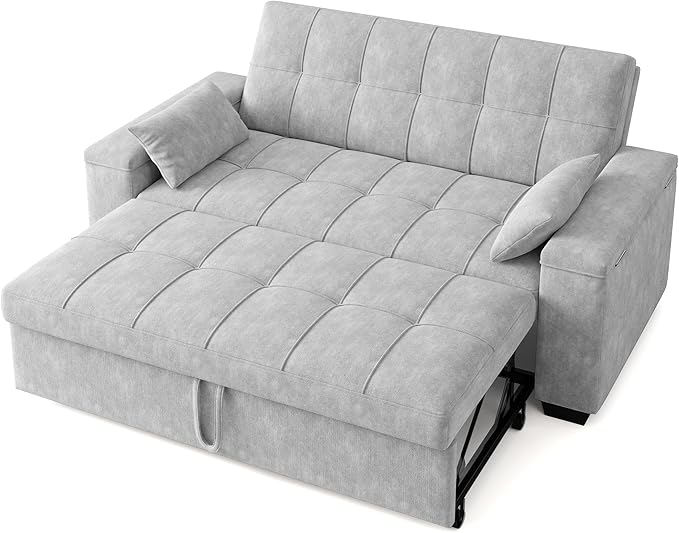 Gizoon Convertible Sofa Bed Futon, 70.9'' Sleeper Loveseat