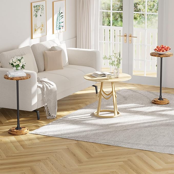 Simple Trending Small Side Table, Round Drink Table, Sofa End Table
