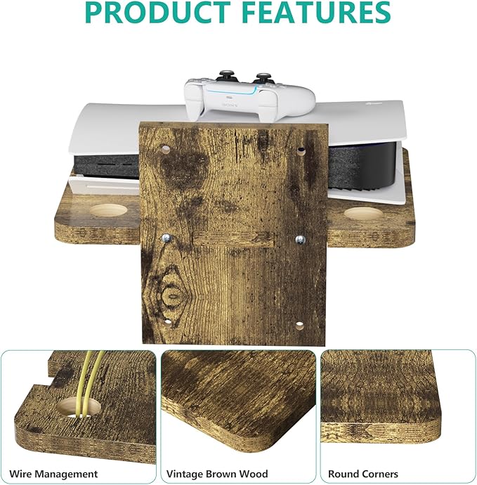 WALI Floating TV Shelf, 1 Tier Projector Shelf