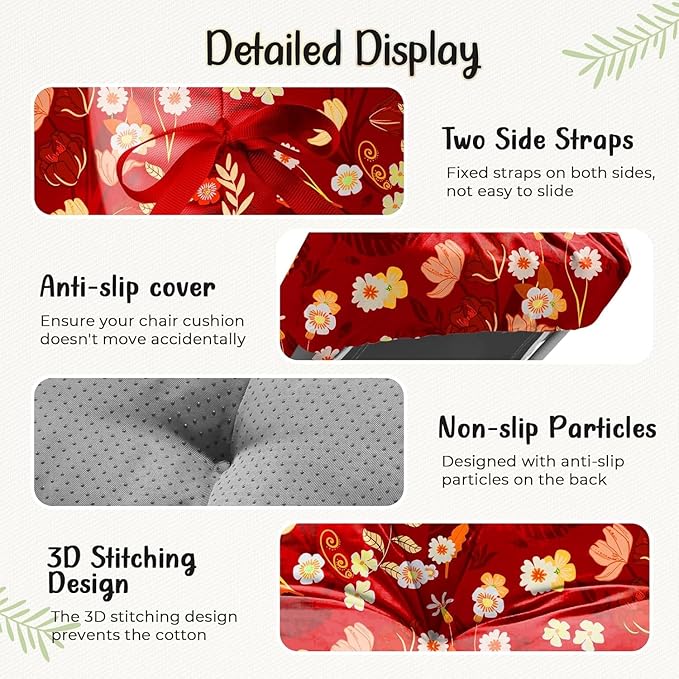 Outdoor Chaise Lounge Chair Cushion 75.1 x 22.8 x 4.7 Inches 100% Waterproof