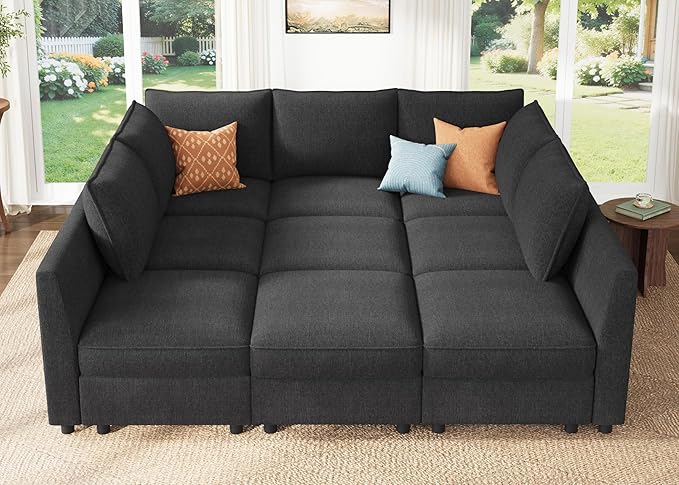 HONBAY Modular Sectional Sleeper Sofa