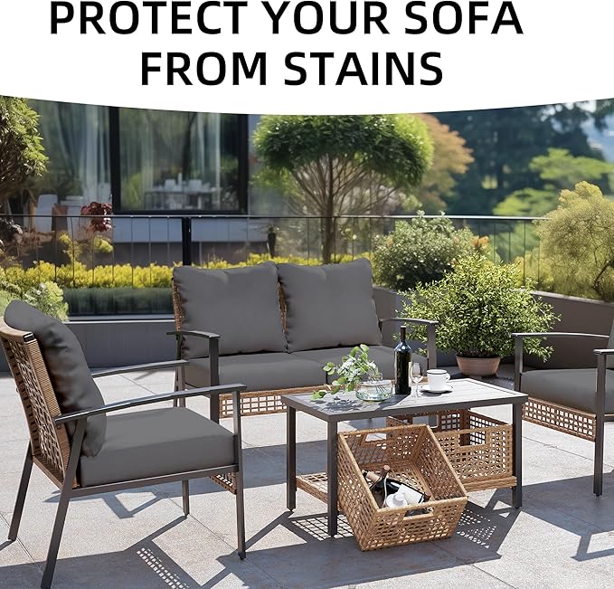 Outdoor Cushion Covers Set, Replacement