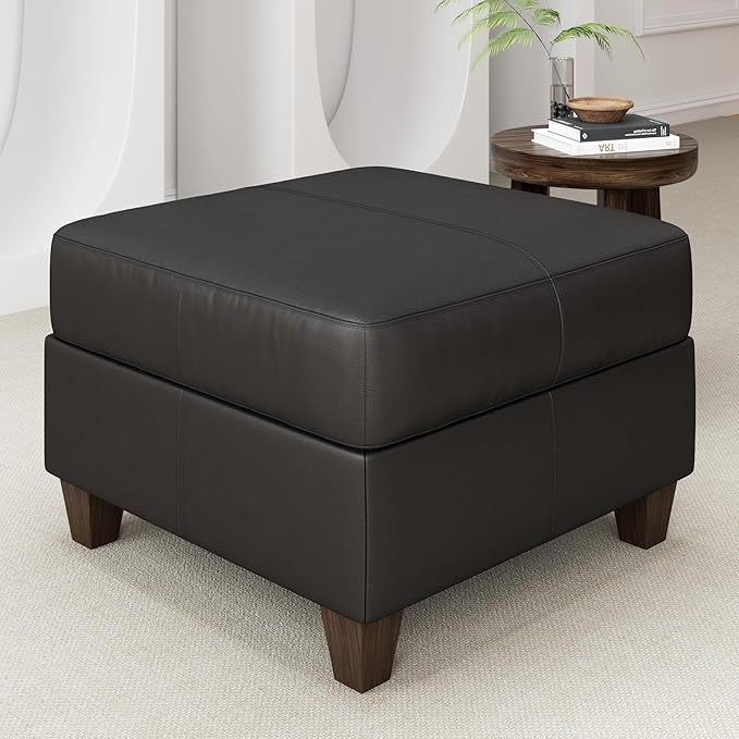EASE MOOSE Faux Leather Square Ottoman Module