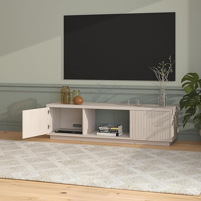 Henn&Hart Fluted TV Stand for TVs up to 65"
