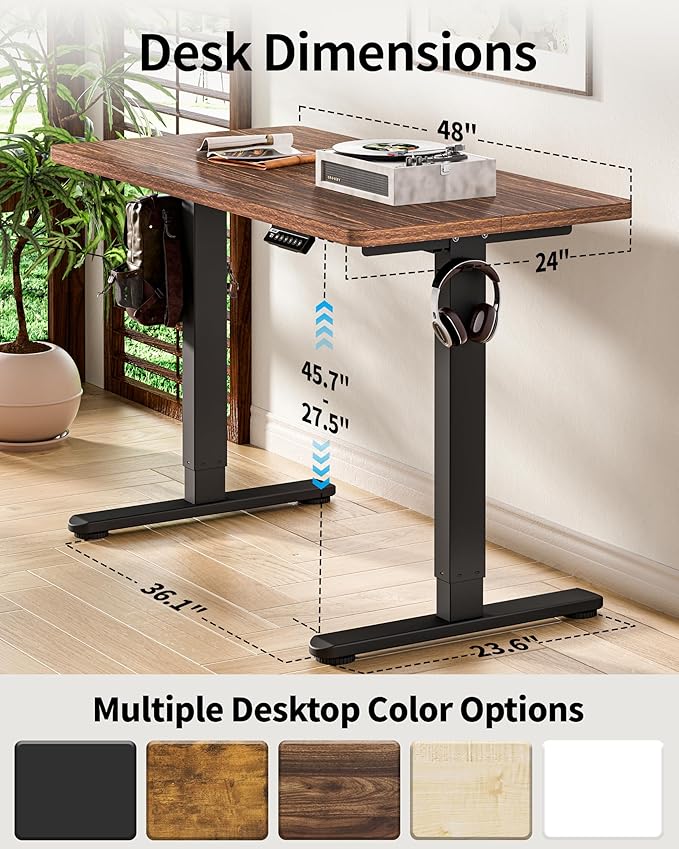 BIZUM Standing Desk Electric Adjustable Computer Desk-Stand up Desk Office