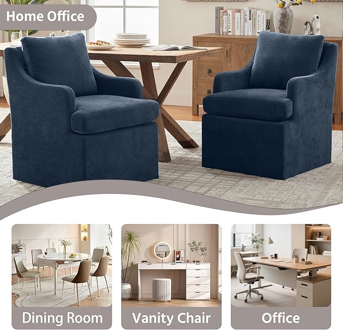 VKNOW Upholstered Dining Chairs, Modern Kitchen Chairs Dinner Chairs