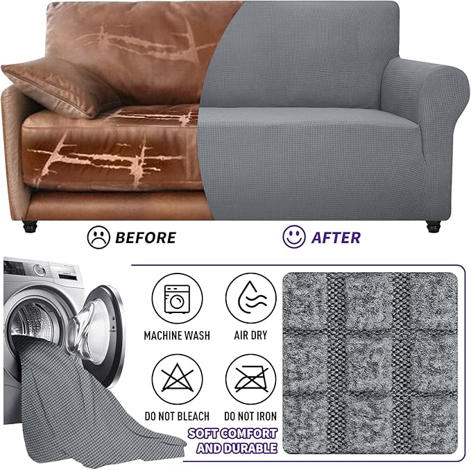 ZNSAYOTX Stretch Oversized Couch Cover Universal Sofa Covers