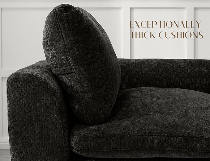 ohllob 110" U Shaped Couch, Cloud Sectional Couches