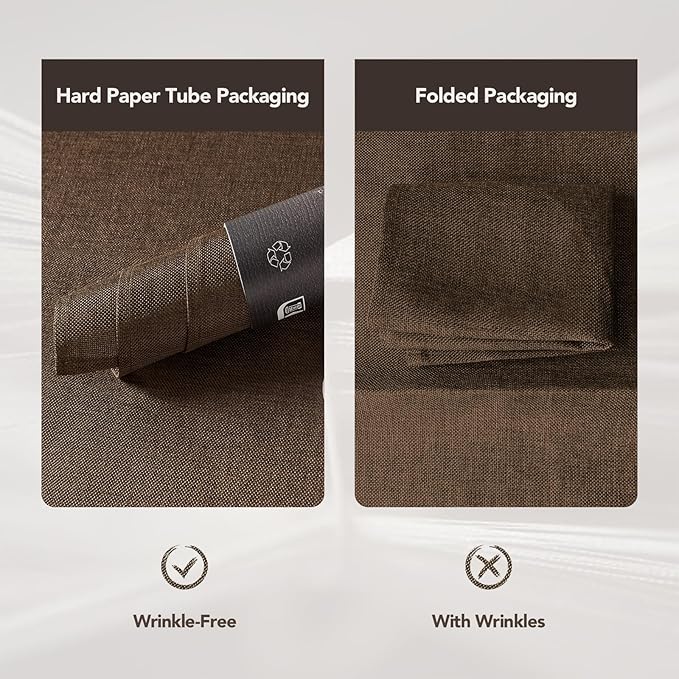 BALCONY & FALCON Faux Linen Placemats Set of 4 Washable Place Mats Heat