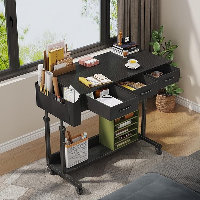 Rolling Standing Desk Adjustable Height