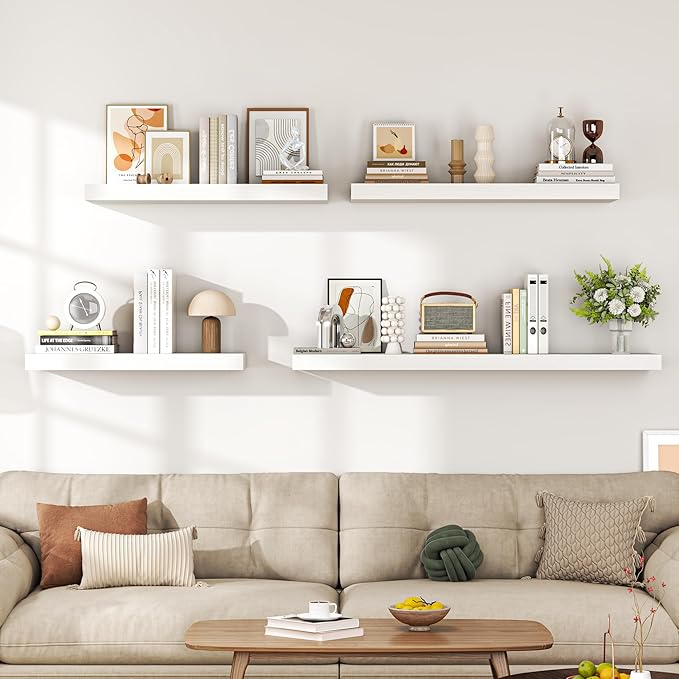 Dreamland 32" Floating Shelves for Wall, Wall-Mounted Shelves for Bedroom