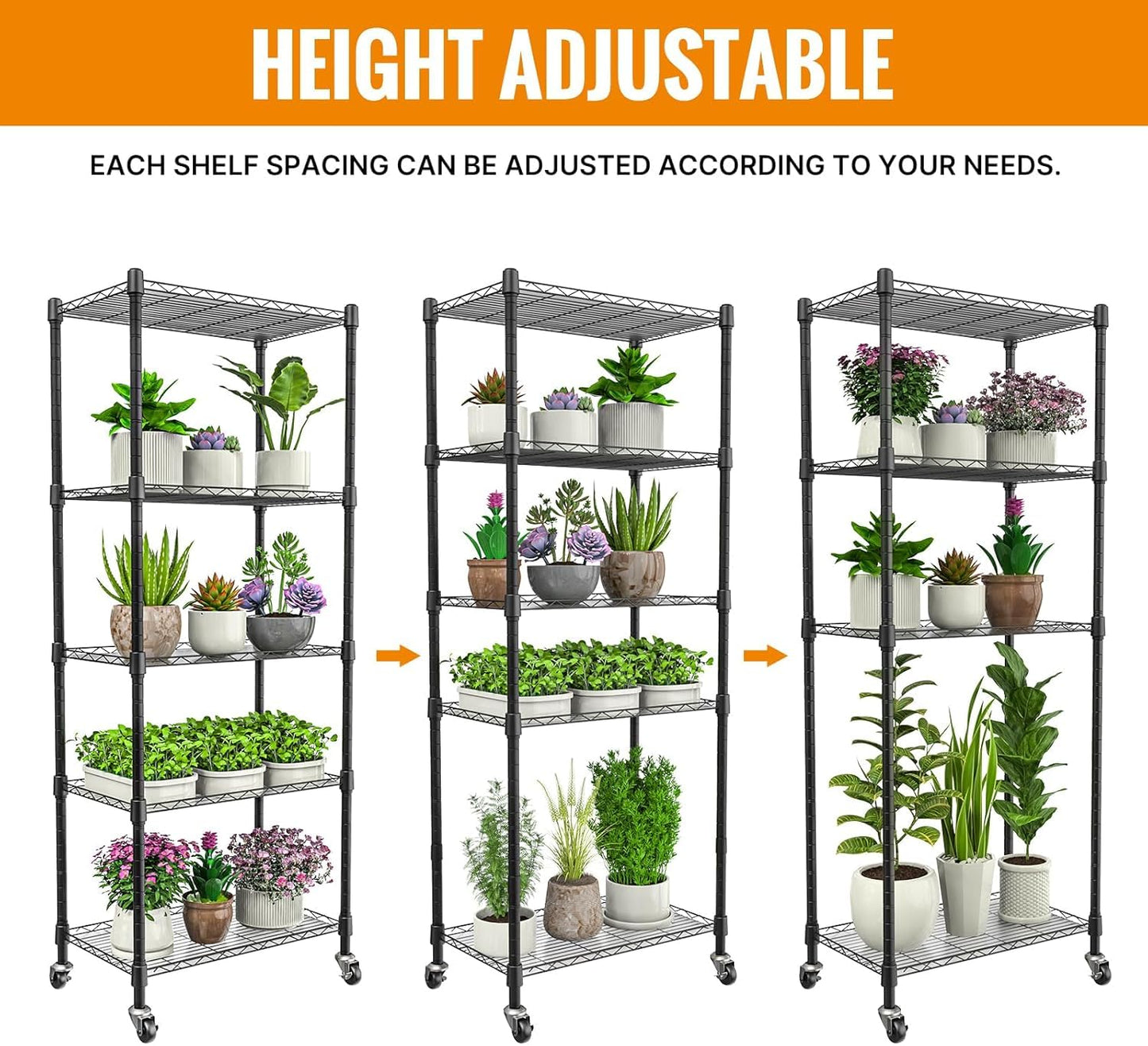 sagrynfp Small Greenhouse for Indoors, 5 Tier 23.1" L×13.2" W×61.2" H mini Greenhouse Outdoor, Indoor Adjustable Shelves