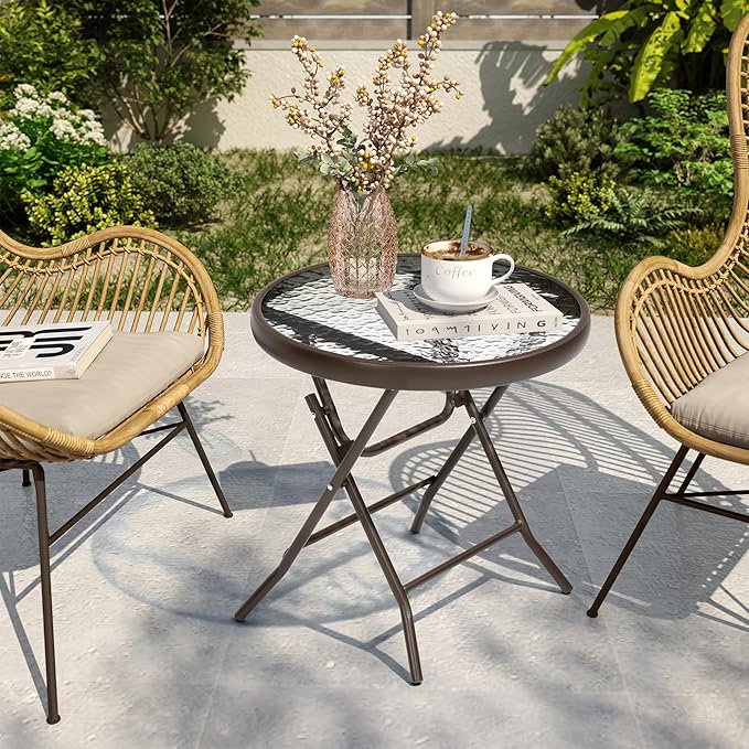 2 Pieces Outdoor Side Table