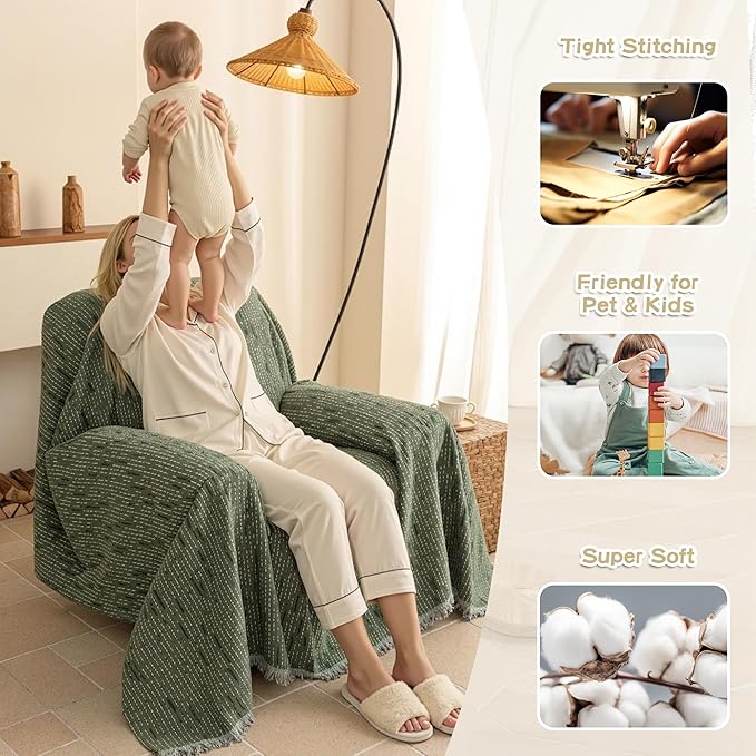 MYSKY HOME Oversized Armchair Couch Cover