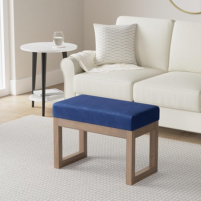 SIMPLIHOME Milltown Small Ottoman Bench