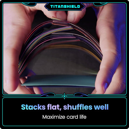 TitanShield TitanShield (150 Sleeves, White) Compatible with Standard Sized Board Games, MTG Magic The Gathering, Pokemon, Lorcana, and Trading Card Sleeves Deck Protector 2.5" x 3.5" 66x91mm
