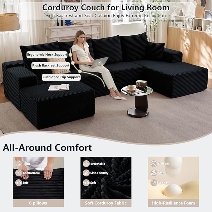 135" Modular Sectional Sofa